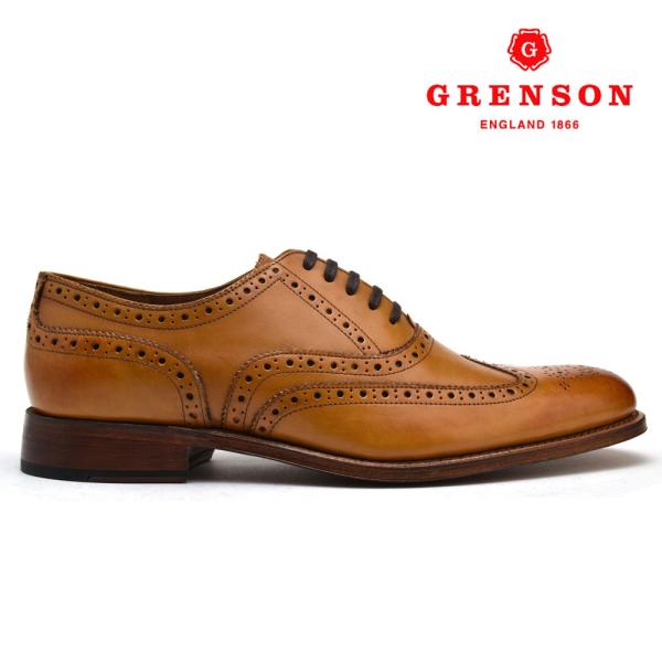 【並行輸入品】グレンソン ディラン タン カーフ GRENSON DYLAN 110014 TAN ...
