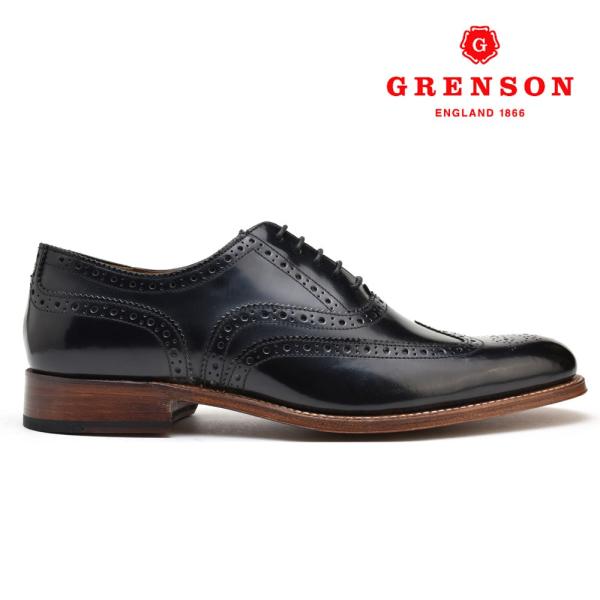 【並行輸入品】グレンソン ディラン ブラック ラブ オフ GRENSON DYLAN 110015 ...