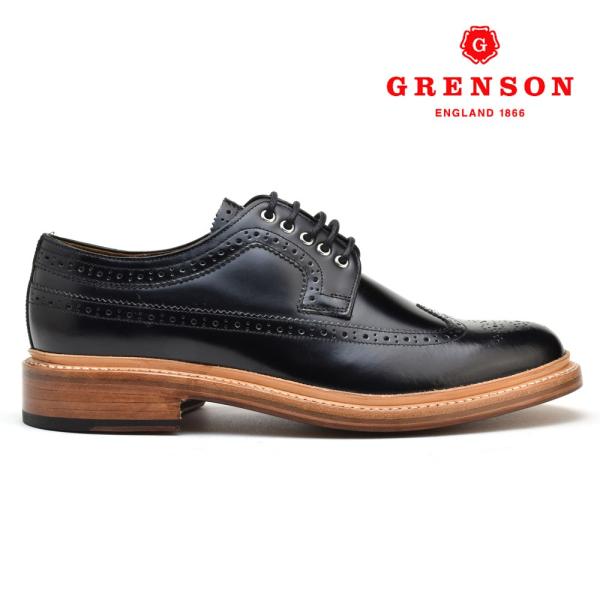 【並行輸入品】グレンソン シド ブラック ラブ オフ GRENSON SID 110018 BLAC...