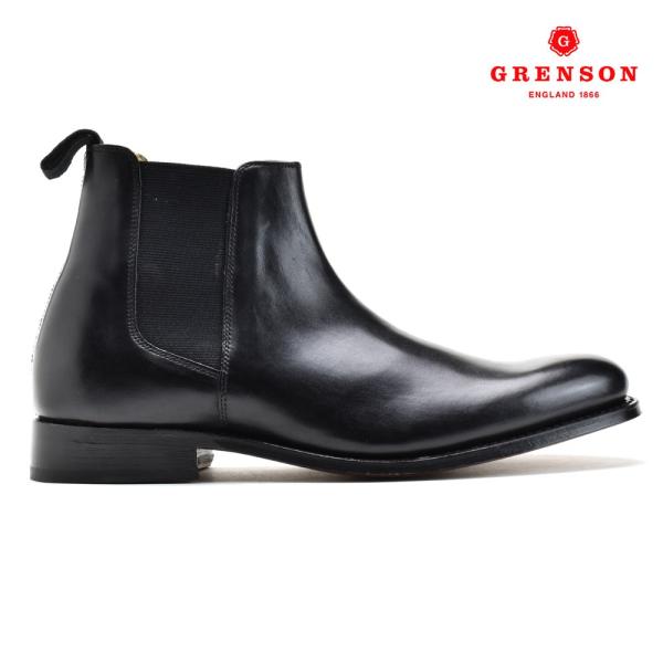 【並行輸入品】グレンソン DECLAN BLACK CALF 110045 レザー チェルシーブーツ...