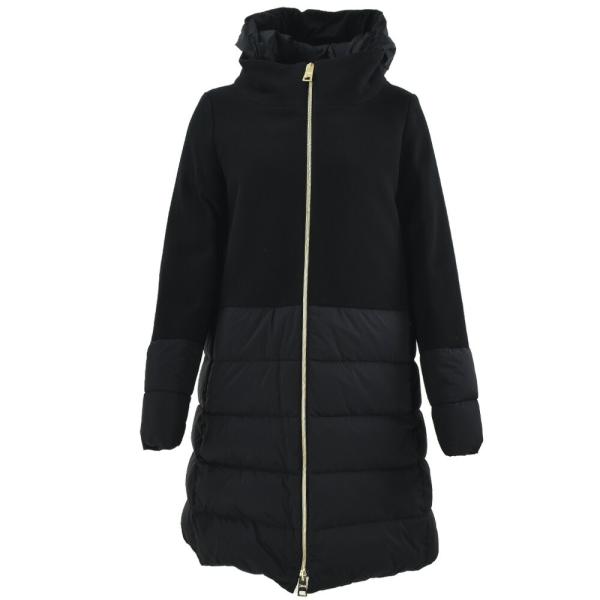 【並行輸入品】ヘルノ HERNO ダウンコート レディース ダウンジャケット セミロング ウール切替...