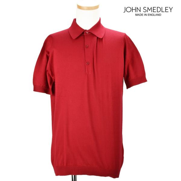 【並行輸入品】ジョンスメドレー ポロシャツ トップス 半袖 レッド メンズ JOHN SMEDLEY...