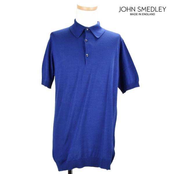 【並行輸入品】ジョンスメドレー ポロシャツ トップス 半袖 ブルー 青 メンズ JOHN SMEDL...