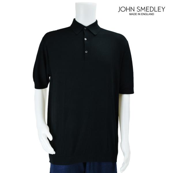 【並行輸入品】ジョンスメドレー JOHN SMEDLEY　ポロシャツ 9040 BLACK メンズ
