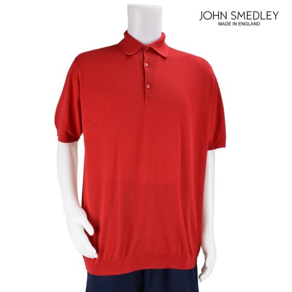 【並行輸入品】ジョンスメドレー ポロシャツ トップス 半袖 9040 レッド 赤 メンズ JOHN ...