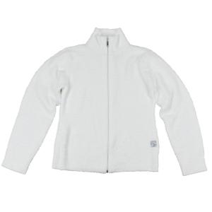 カシウェア Sport Jacket-Ladies Full Zip no hood White ホワイト 白 レディース スポーティ ルームウェア セレブ プレゼント ギフト｜cloudshoe