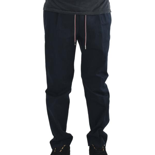 【並行輸入品】モンクレール コットンパンツ メンズ スラックス ギャバジン ネイビー PANTALO...