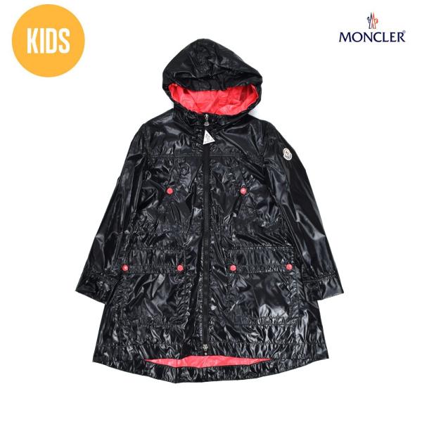 【並行輸入品】モンクレール ジップナイロン パーカー ジャケット ブラック キッズ MONCLER ...
