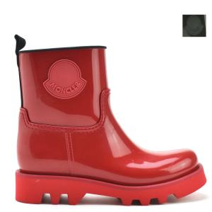 モンクレール レインブーツ レディース アンクルブーツ ラバー ロゴ 防水 レッド グリーン GINETTE MONCLER 【送料無料】｜cloudshoe