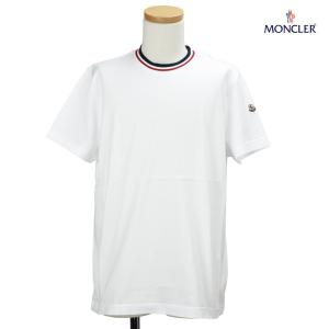 モンクレール 80283.00 8390Y 001 Tシャツ カットソー 半袖 白 ホワイト WHITE メンズ｜cloudshoe