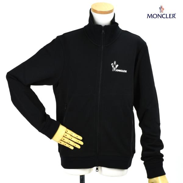 【並行輸入品】モンクレール ジップアップ カーディガン ニット ブラック メンズ