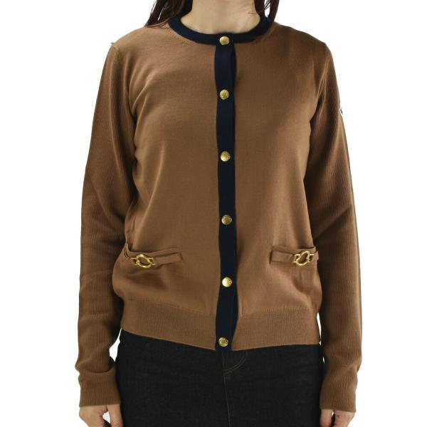 【並行輸入品】モンクレール カーディガン レディース ニット ウール ブラウン CARDIGAN T...