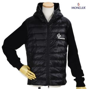 モンクレール ニット フーテッドジャケット アウター ブラック 黒  MONCLER｜cloudshoe