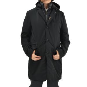 【Ho】BARK バーク　ニット✖️ダウン　ダッフルコート　メンズ　ブラック BARK 『BARK-バーク-』ニットダウン ダッフルコート メンズ