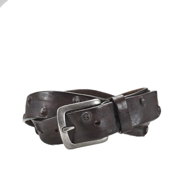 【並行輸入品】ミノロンゾーニ belt ベルト MRF167C036 BROWN スタッズ メンズ ...
