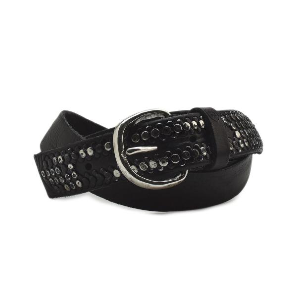 【並行輸入品】ミノロンゾーニ スタッズベルト H.35 MRS165C027 C99 NERO メン...