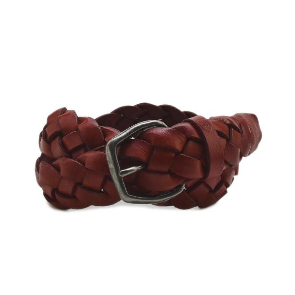 【並行輸入品】ミノロンゾーニ ベルト H.40 MRS166C008 C20 RED メンズ レザー...