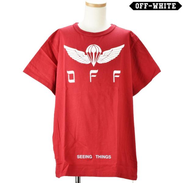 【並行輸入品】オフホワイト OMAA002F17185060 2001 プリントTシャツ カットソー...