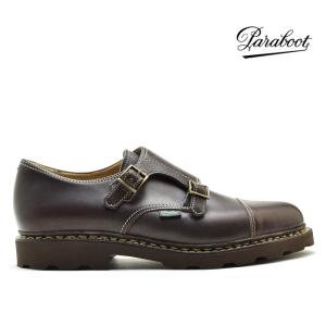 パラブーツ PARABOOT WILLIAM CAFE 981413 ウィリアム カフェ 革靴 メンズ ダブルモンクストラップ ローファー ドレスシューズ｜cloudshoe