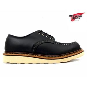 【並行輸入品】レッドウィング オックスフォード ワークブーツ ローカット ブラック メンズ 8106