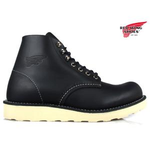 【並行輸入品】レッドウィング REDWING 8165 6インチ ROUND TOE　ブラック クロ...