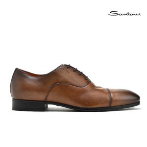 【美品】　サントーニ　キャップトゥ　UK6 1/2 ブラウン SANTONI（サントーニ） 【SALE】【並行輸入品】サントーニ 革靴