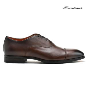 サントーニ ビジネス ドレス シューズ ストレートチップ 革靴 ブラウン 茶 メンズ Santoni｜cloudshoe