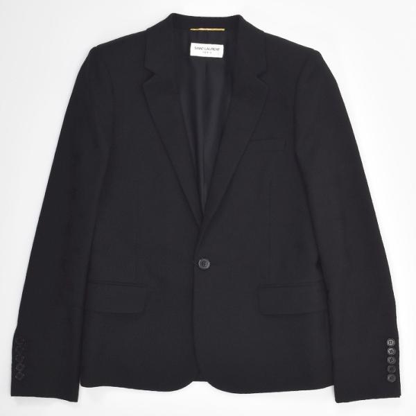 【並行輸入品】サンローラン テーラード ジャケット アウター 370370 Y061K 1000 ブ...