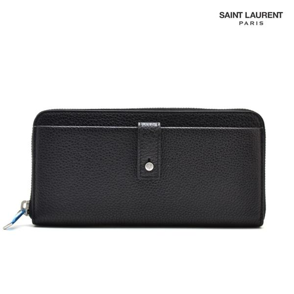 【並行輸入品】サンローラン 508161 DTI0E 1000 ラウンドファスナー長財布 財布 ブラ...