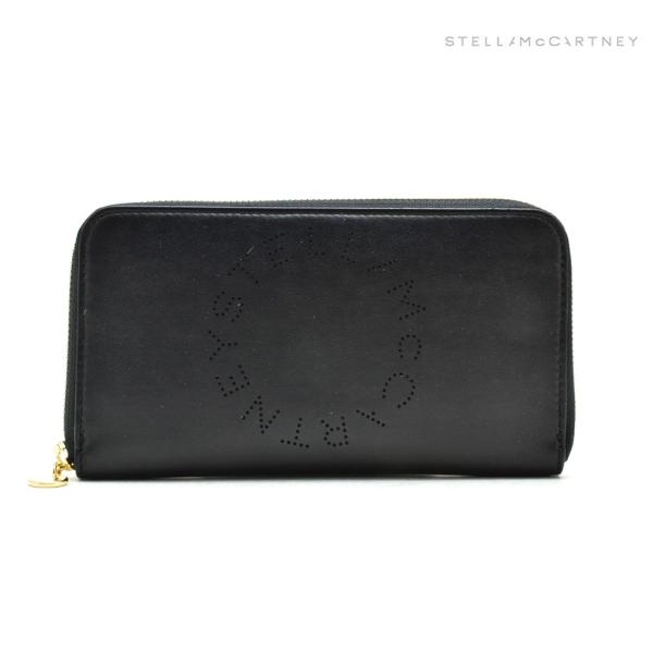 【並行輸入品】ステラマッカートニー アルターナッパ ラウンドファスナー長財布 ロングウォレット ブラ...