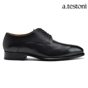 【SALE】ア テストーニ ビジネス ドレス ブラック 黒  革靴 紳士靴 DERBY ANTIQUE LUX CALF メンズ a.testoni｜cloudshoe