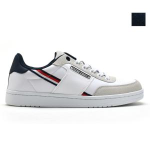 トミーヒルフィガー スニーカー メンズ シューズ ローカット ホワイト ダークブルー TOMMY HILFIGER LARITZO｜cloudshoe