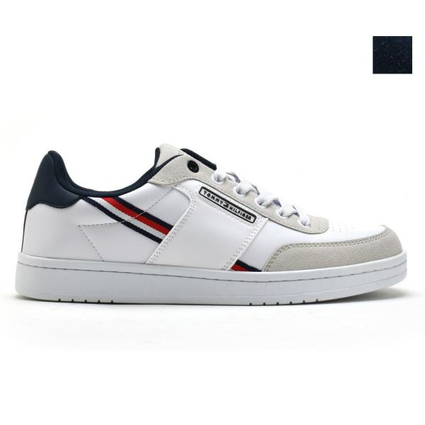 【SALE】【並行輸入品】トミーヒルフィガー スニーカー メンズ シューズ ローカット ホワイト ダ...