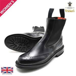 Tricker's レディース サイドゴアブーツ 3.5 Tricker's トリッカーズ レディース ウィングチップ サイドゴア