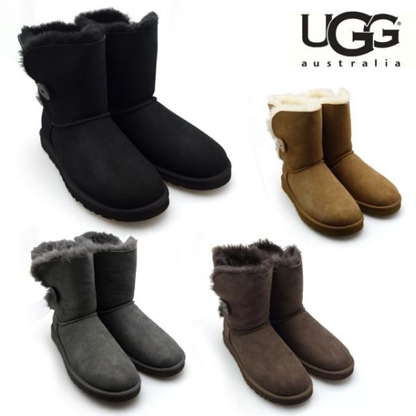 【並行輸入品】アグ UGG ムートンブーツ レディース ベイリーボタン チェスナット チョコレート ...