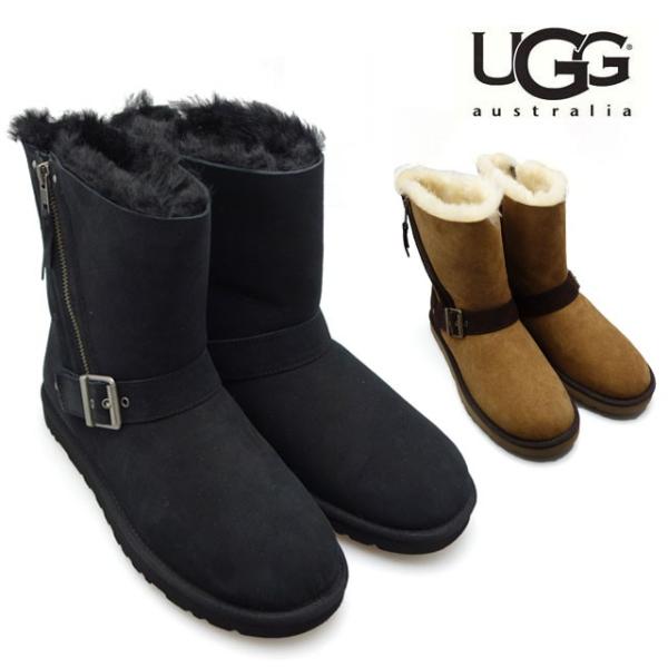 【並行輸入品】アグ UGG ムートンブーツ レディース ショート ブレイズ シープスキン ブラック ...