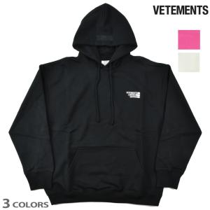 【SALE】ヴェトモン プルオーバー パーカー フーディー ホットピンク ホワイト ブラック LOGO LIMITED EDITION メンズ VETEMENTS｜cloudshoe