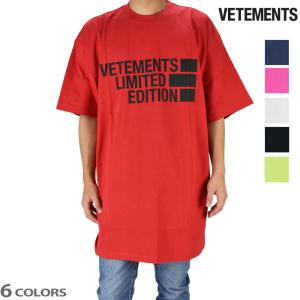 【SALE】ヴェトモン プリントTシャツ ロゴリミテッドエディション カットソー クルーネック LOGO LIMITED EDITION メンズ VETEMENTS｜cloudshoe