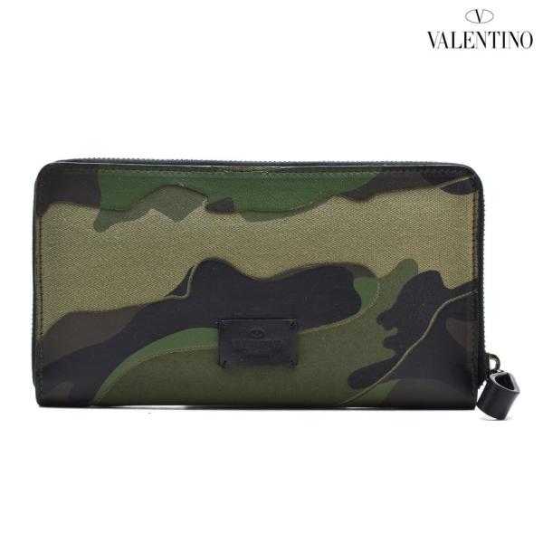 【並行輸入品】ヴァレンティノ NY2P0569 TND Y28 ラウンドファスナー長財布 キャンバス...