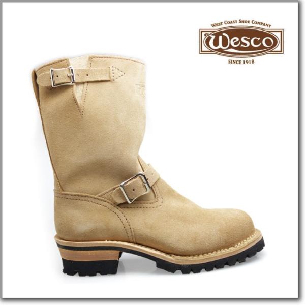 【並行輸入品】ウェスコ エンジニアブーツ ボス 9インチ ベージュ メンズ WESCO ENGINE...