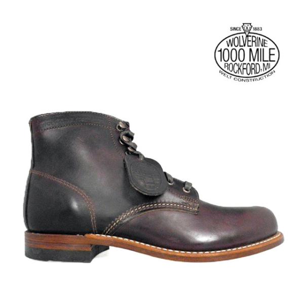 【並行輸入品】ウルヴァリン ワークブーツ 1000マイル コードバン バーガンディー メンズ WOL...