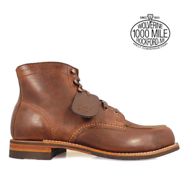 【並行輸入品】ウルヴァリン ワークブーツ 1000マイル ブラウン コートランド 茶 メンズ WOL...
