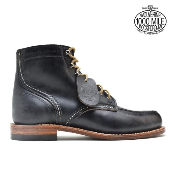 【並行輸入品】ウルヴァリン ワークブーツ 1000マイル ブラック エセックスレザー W40504 ...