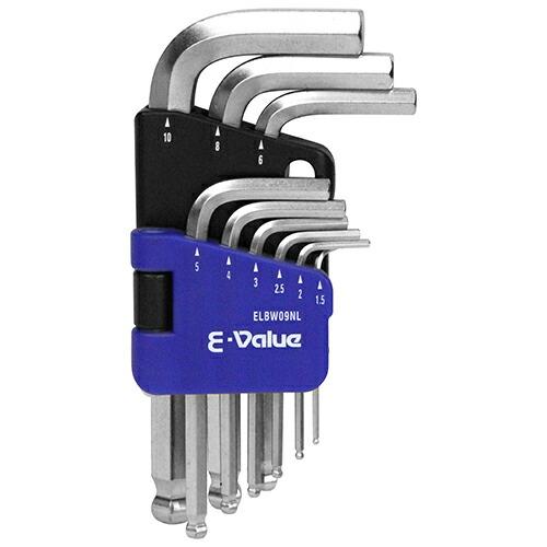 ∀藤原産業 【ELBW09NL】E-Value BP六角棒レンチセット NL (4977292209...