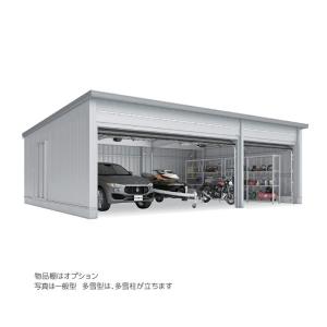 ●u. イナバ物置/稲葉製作所【WG-D6036・66MU】WG タフレージ オーバースライド 3台収納タイプ 多雪型 注2週