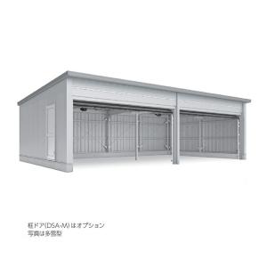 ●u. イナバ物置/稲葉製作所【WG-D5454・58MU】WG タフレージ オーバースライド 4台収納タイプ 多雪型 注2週