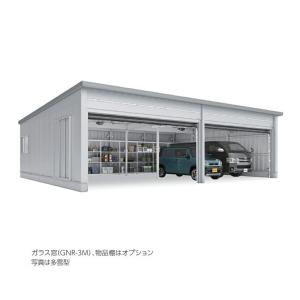 ●u. イナバ物置/稲葉製作所【WG-D5454・76MP】WG タフレージ オーバースライド 4台収納タイプ 一般型 注2週