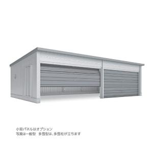 ●u. イナバ物置/稲葉製作所【WG-D6060・58MU】WG タフレージ オーバースライド 4台収納タイプ 多雪型 注2週