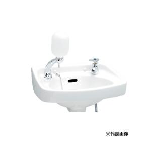 TOTO 平付壁掛手洗器(壁給水・床排水) 水石けん入れ付 ハンドル