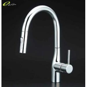 定価8万円 KVK 高級キッチンシングルレバー式 KM6061(Z)EC 美品 KVK シングルシャワー付混合栓 eレバー めっき 寒冷地仕様 KM6061ZEC